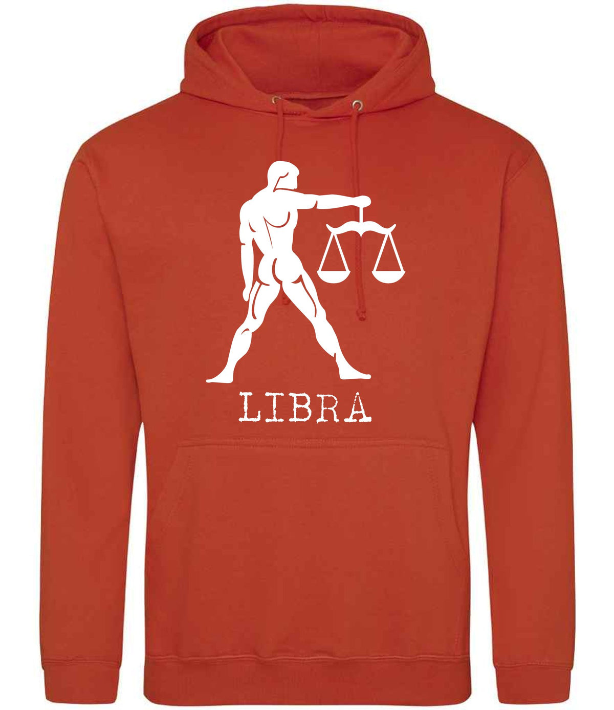 Libra – Unisex Hoodie in Burnt Orange