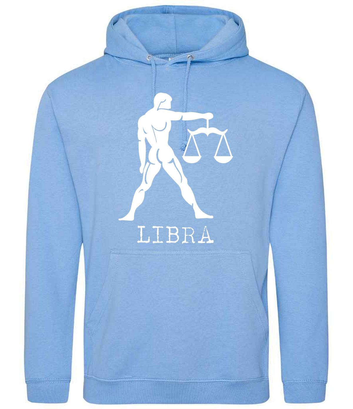 Libra hoodie in cornflower blue