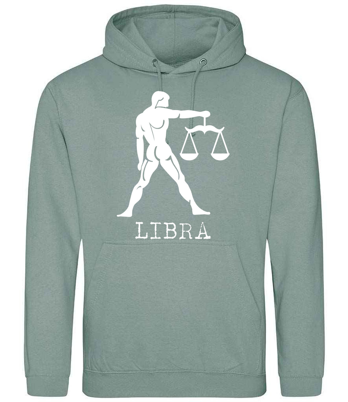 Libra hoodie in dusty green