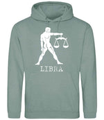 Libra hoodie in dusty green