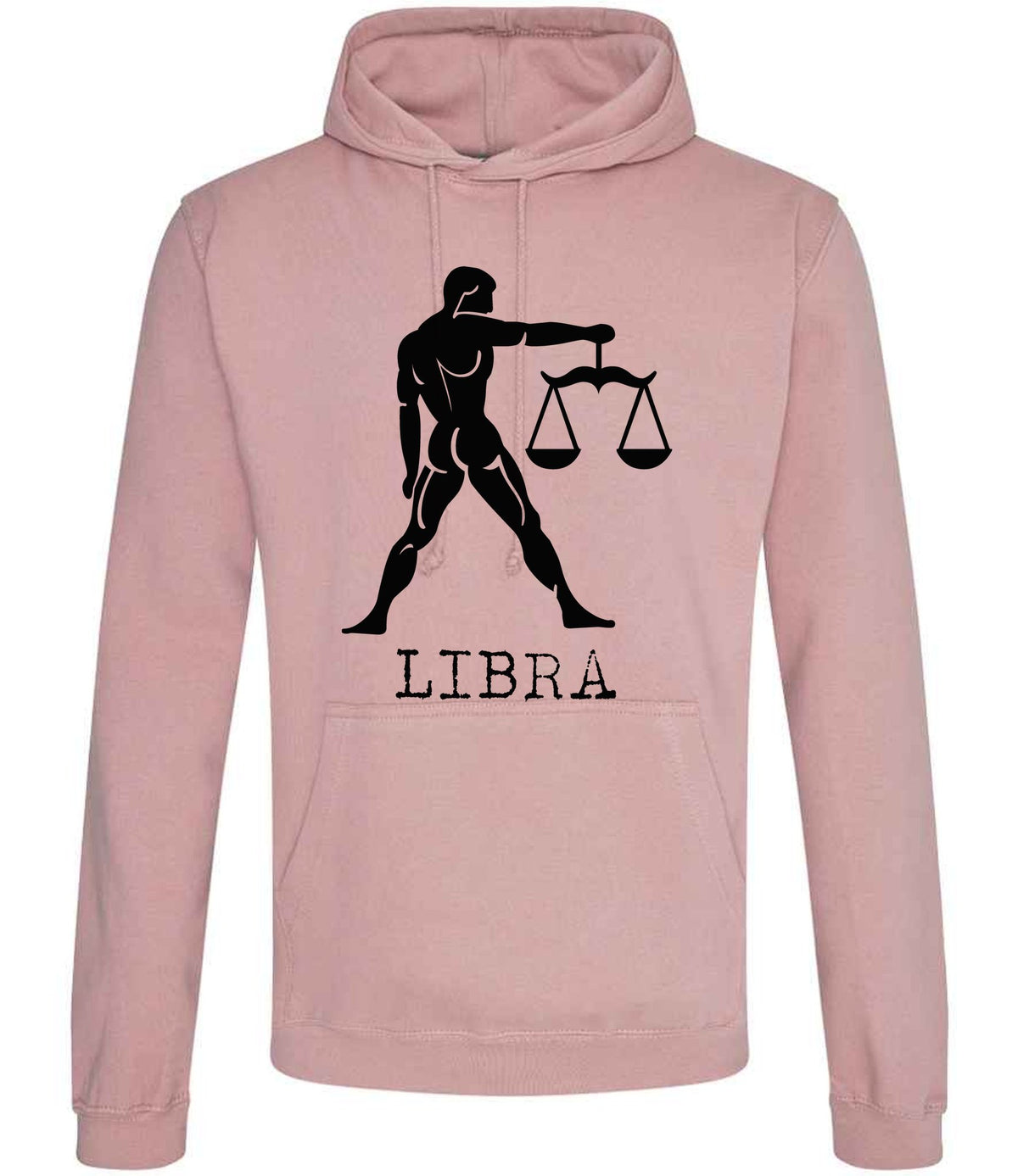 Libra hoodie in dusty pink