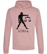 Libra hoodie in dusty pink