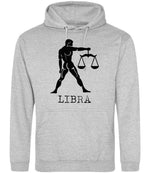 Libra hoodie in heather grey