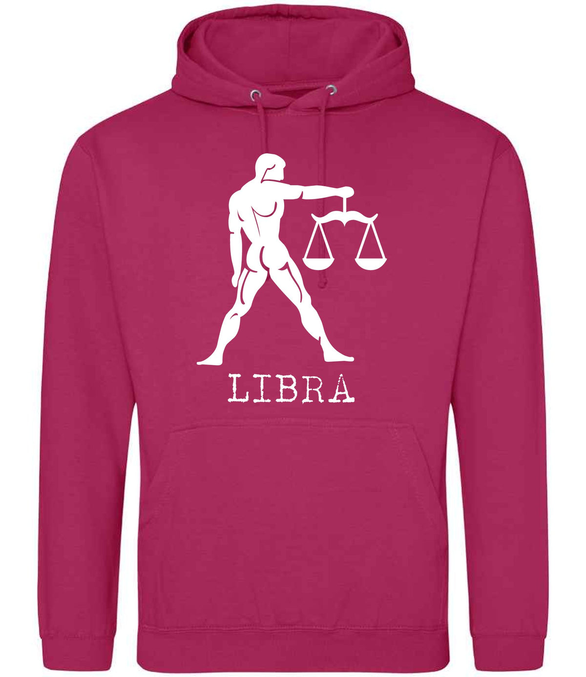 Libra hoodie in hot pink