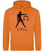 Libra hoodie in orange crush