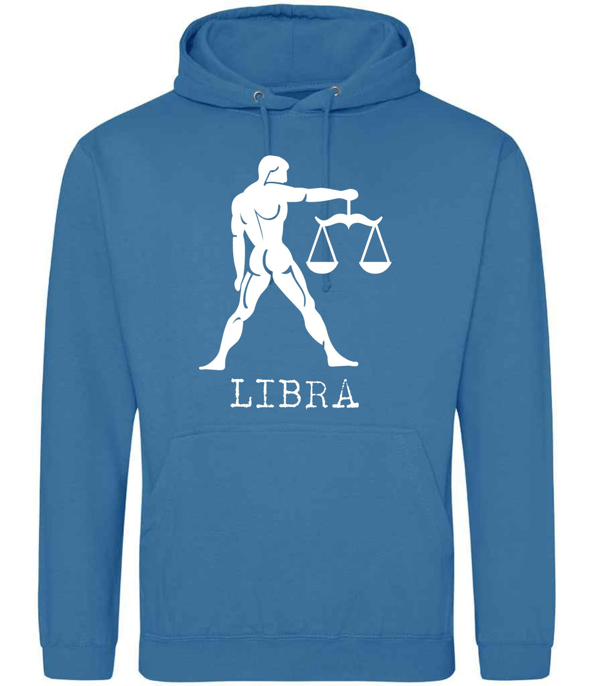 Libra hoodie in sapphire blue