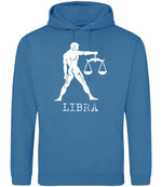 Libra hoodie in sapphire blue