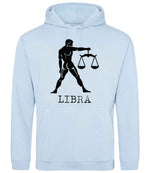 Libra hoodie in sky blue