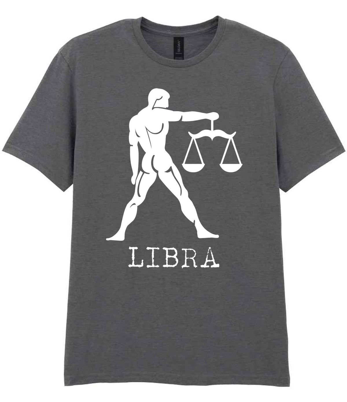 Libra t-shirt in charcoal