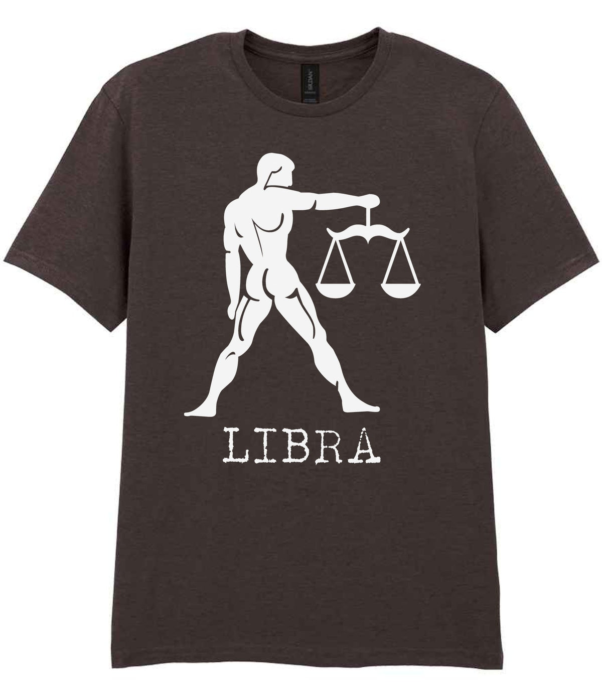 Libra t-shirt in dark chocolate