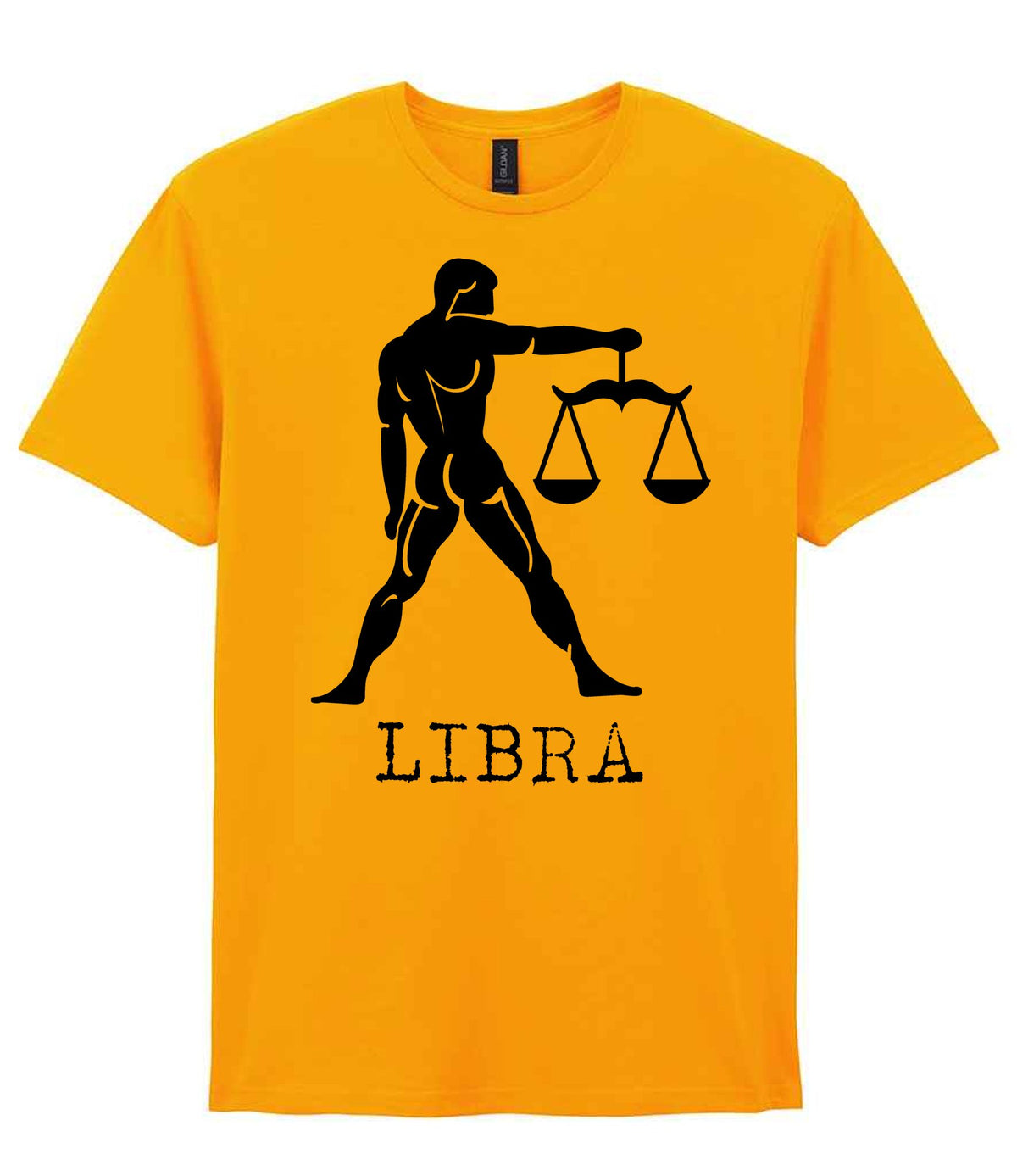Libra t-shirt in gold