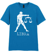 Libra t-shirt in sapphire blue