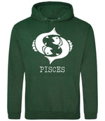Pisces hoodie in bottle green