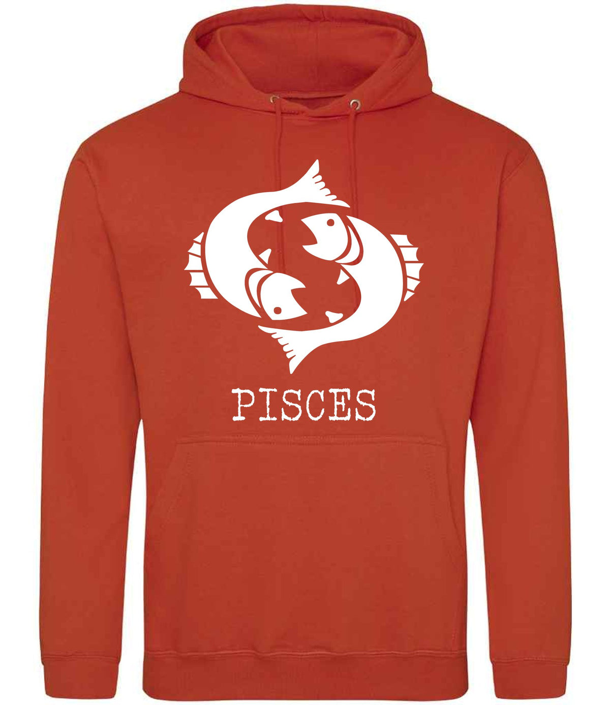 Pisces – Unisex Hoodie in Burnt Orange
