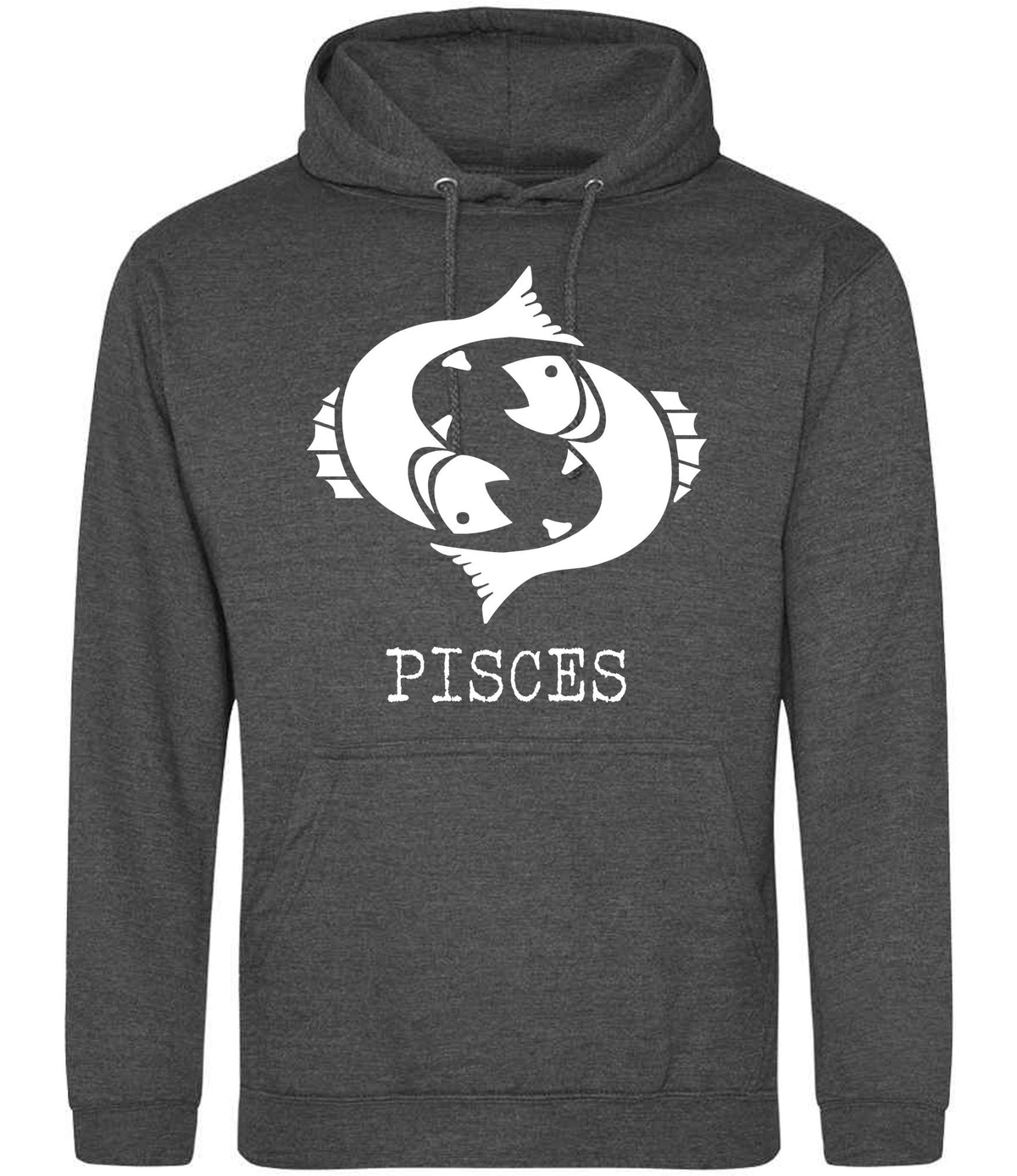 Pisces hoodie in charcoal