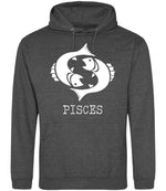 Pisces hoodie in charcoal