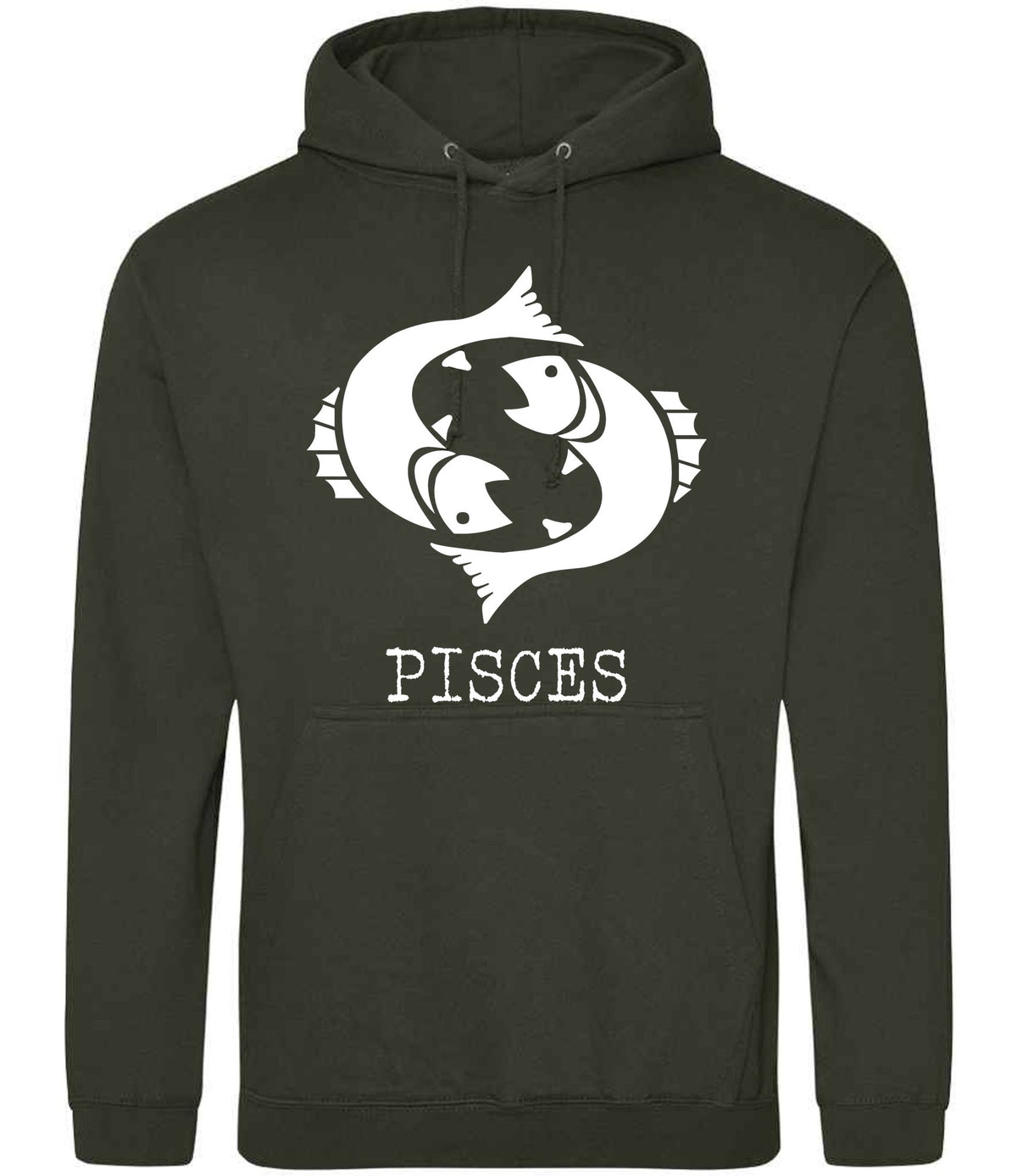 Pisces hoodie in combat green