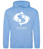 Pisces hoodie in cornflower blue