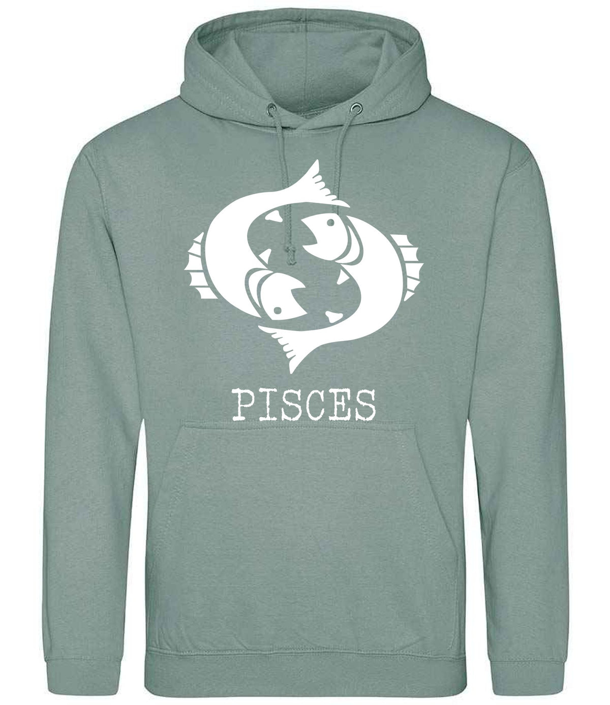 Pisces hoodie in dusty green