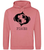Pisces hoodie in dusty rose
