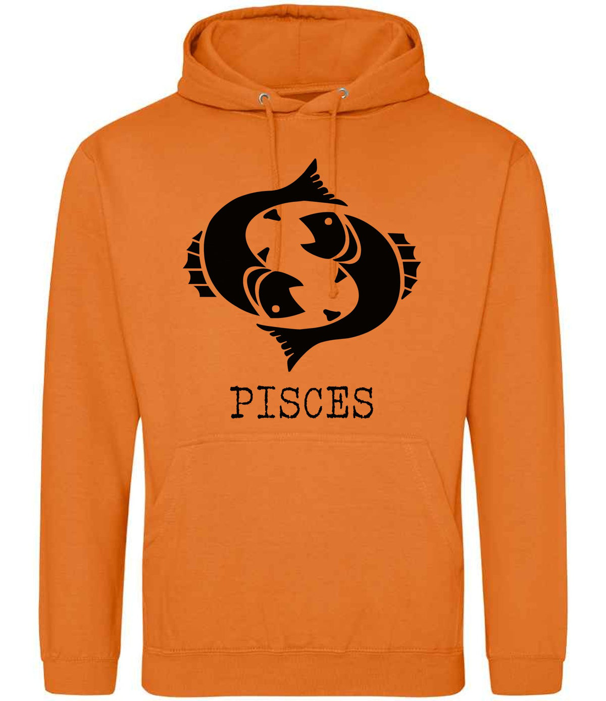 Pisces hoodie in orange crush