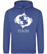 Pisces hoodie in royal blue
