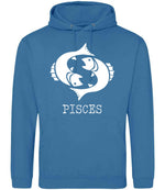 Pisces hoodie in sapphire blue