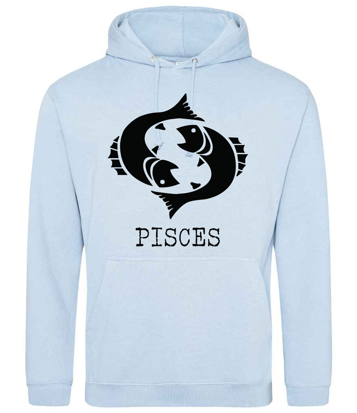 Pisces hoodie in sky blue
