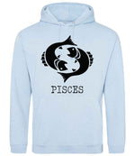 Pisces hoodie in sky blue