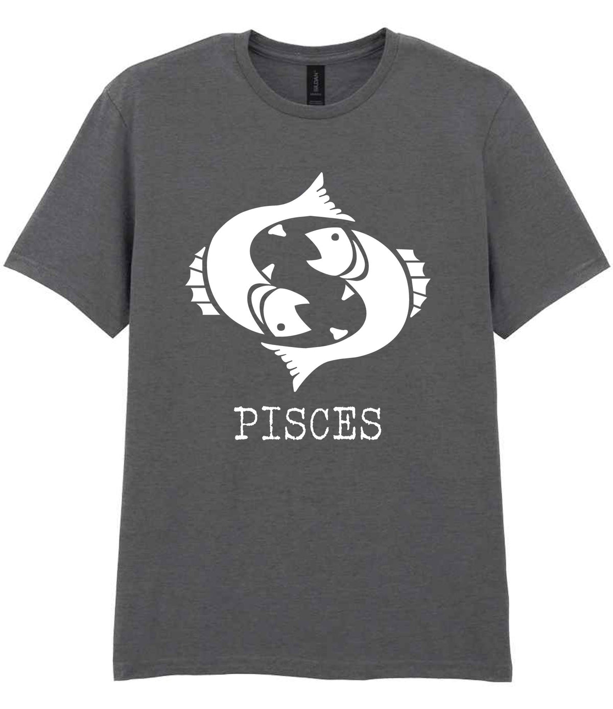 Pisces t-shirt in charcoal