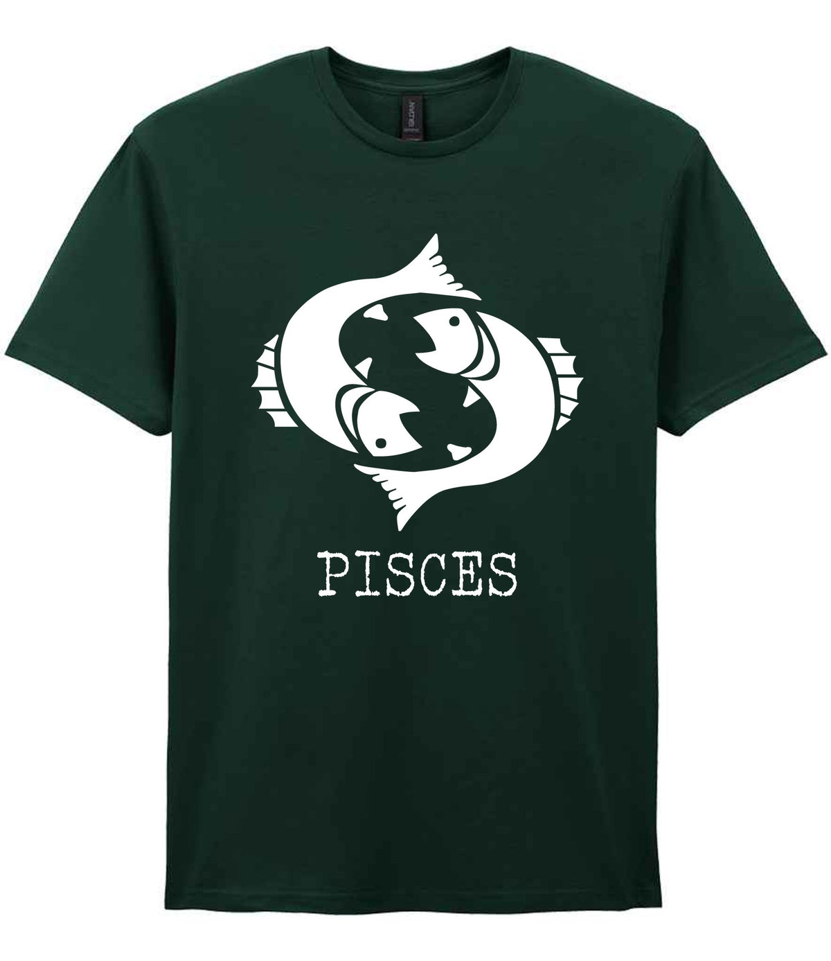 Pisces t-shirt in forest green