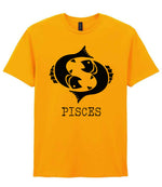 Pisces t-shirt in gold