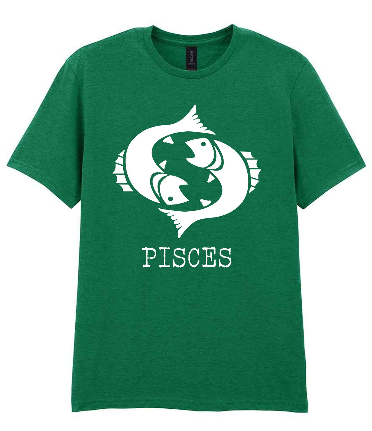 Pisces t-shirt in kelly green