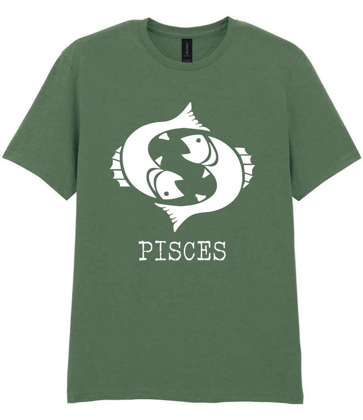 Pisces t-shirt in military green