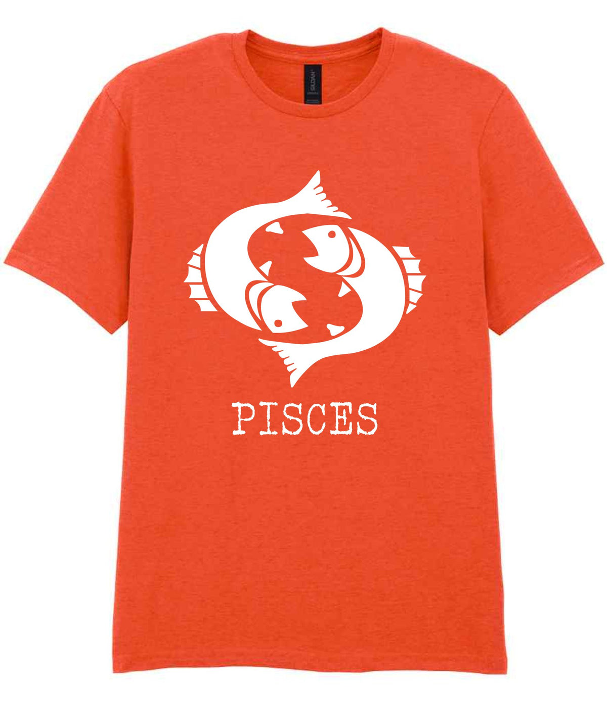 Pisces t-shirt in orange