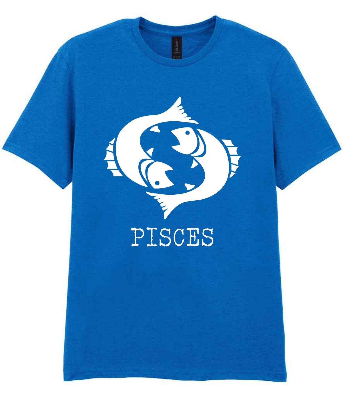 Pisces t-shirt in royal blue