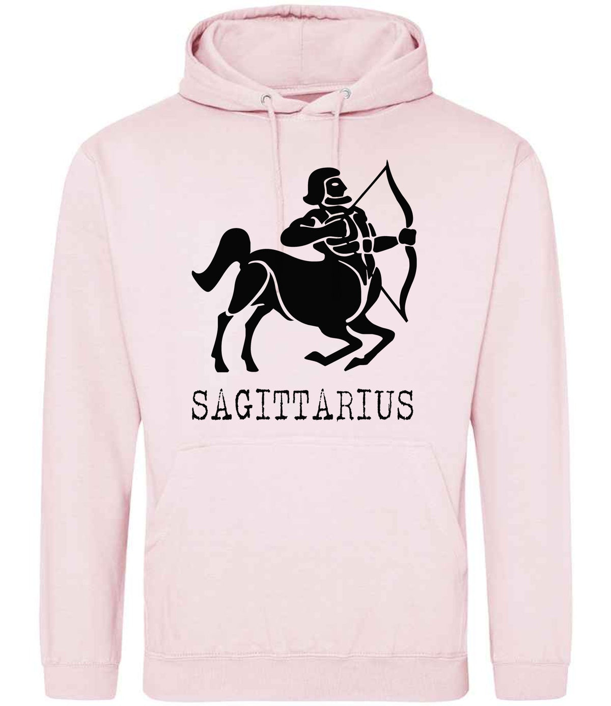 Sagittarius hoodie in baby pink