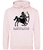 Sagittarius hoodie in baby pink