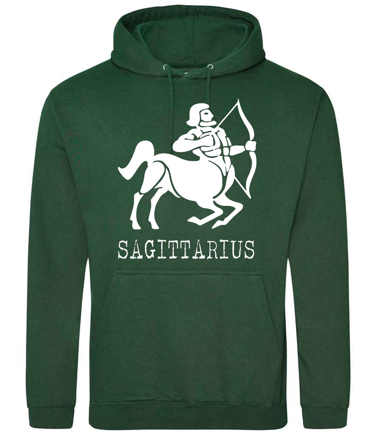 Sagittarius hoodie in bottle green