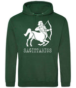 Sagittarius hoodie in bottle green