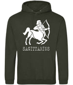 Sagittarius hoodie in combat green