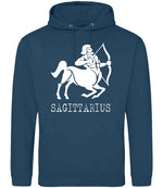 Sagittarius hoodie in ink blue