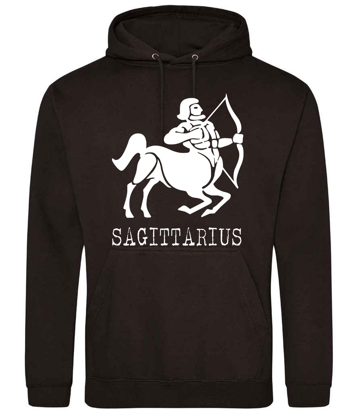 Sagittarius hoodie in jet black