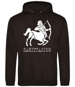 Sagittarius hoodie in jet black