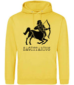 Sagittarius hoodie in sun yellow