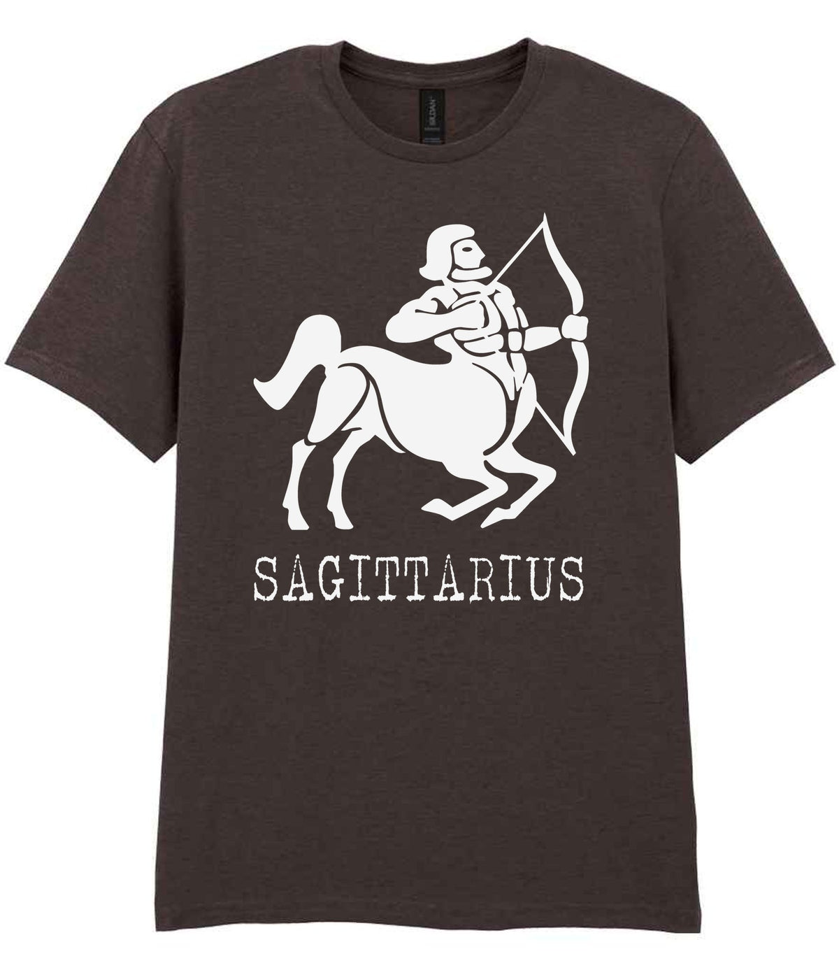 Sagittarius t-shirt in dark chocolate