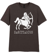 Sagittarius t-shirt in dark chocolate