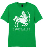 Sagittarius t-shirt in irish green