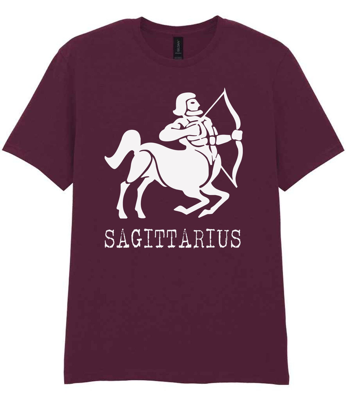 Sagittarius t-shirt in maroon
