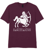 Sagittarius t-shirt in maroon
